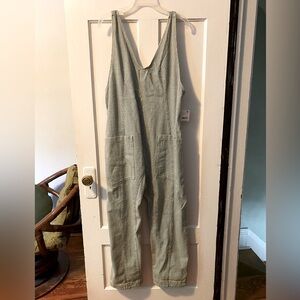 Free People High Roller Jumpsuit in Pillowtalk Stripe